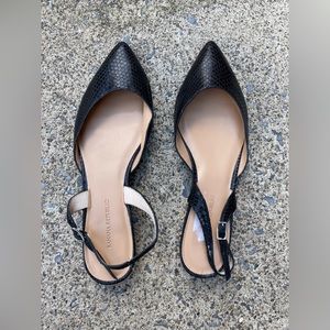 Black banana republic flats
